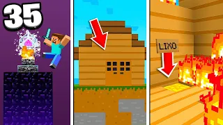 35 Coisas BURRAS que Você Já Deve Ter Feito no Minecraft PE!