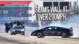 Bob Helms WRECKS 2500hp Lambo on his 77th Birthday :/ (TX2K22: Day 2)