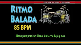 Ritmo Balada en la bateria 85 bpm Logic Pro X - Jimmy Alvarez