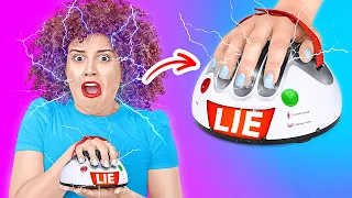 TESTING GENIUS GADGETS AND INVENTIONS CHALLENGE || We are Trying Lie Detector! Tricks by 123 GO!