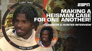 Shedeur Sanders & Travis Hunter make a Heisman case for one another! | First Take