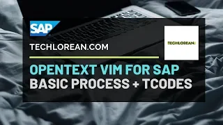 OPENTEXT VIM FOR SAP | BASIC PROCESS AND TCODES | OCR, E-INVOICING, ICC, 3WAY MATCH, ETC.