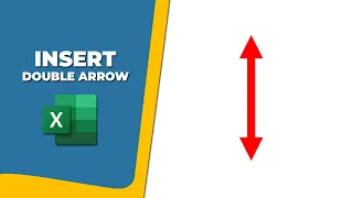 How to insert a double arrow in Excel