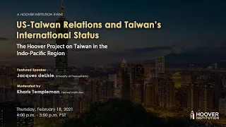 US-Taiwan Relations and Taiwan’s International Status