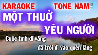 karaoke một thuở yêu người tone nam rumba - nhạc hoa lời việt - làng hoa