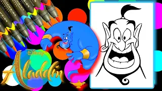 Coloring Genie from Disney Aladdin