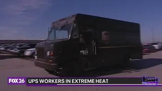 UPS workers in extreme heat