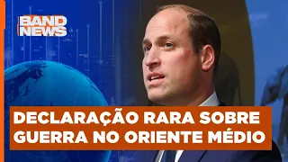 Príncipe William cita muitas mortes e pede cessar-fogo |BandNews TV