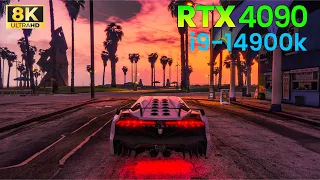 GTA 5 : RTX 4090 24GB + i9 14900K ( 8K Ultra Settings )