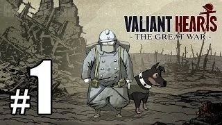 Стрим. Прохождение приключенческой игры Valiant Hearts The Great War #1(Повторный стрим, Дубль 2)