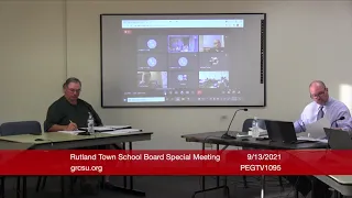 Rutland Town School Board - September 13, 2021