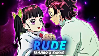 「Rude 💍」- Tanjiro X Kanao [Edit/AMV]!! + FREE Project File