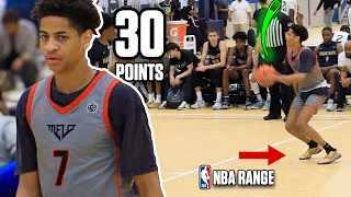 Kiyan Anthony Drops EYBL CAREER HIGH 30 PTS in Front of Carmelo & Bryce James!! NBA RANGE THREES 👀