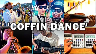 Who Played it Better: Coffin Dance Meme - Astronomia (Calculator, Bass, Sax, Violin, Guitar,Trumpet)