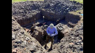 КОП ПО ВОЙНЕ №19. Раскопки глубокого блиндажа/ excavation of a deep dugout.