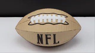 Diy | How To Make NFL Ball From Cardboard At Home