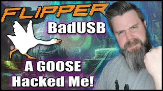 Flipper Zero BadUSB Hacking!  Stealing credentials with a GOOSE?!?! 🐬 😱 🦢😆