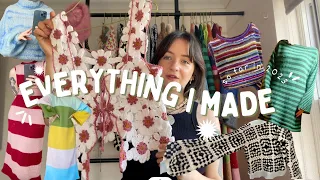 Everything I made so far in 2023 (knitting, crochet & sewing haul)