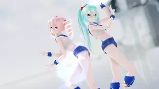 [MMD] Dive to Blue(Miku,Teto)