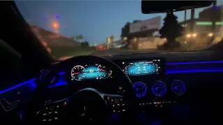 4AM DRIVE IN A CLA 250 POV DRIVE