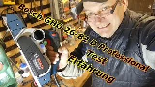 Elektrohobel Bosch GHO 26-82 D Professional -  Erfahrung und Test - Outtakes