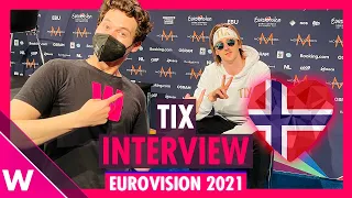 TIX "Fallen Angel" (Norway) Interview @ Eurovision 2021 first rehearsal