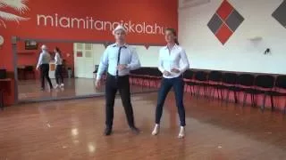 Cha cha cha alaplépés, egyedül és párban