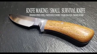 KNIFE MAKING / SMALL BUSHCRAFT KNIFE / SURVIVAL KNIFE 수제칼 만들기#19