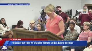 Tensions were high at a Roanoke County School Board Meeting on July 27.