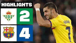 REAL BETIS 2 - 4 FC BARCELONA | RESUMEN | LALIGA EA SPORTS