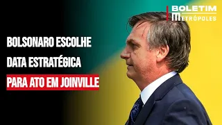 Bolsonaro escolhe data estratégica para ato em Joinville