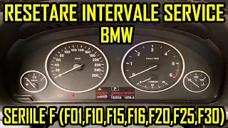 Resetare Interval Service BMW Seriile F (F01 F06 F10 F11 F15 F16 F20 F22 F25 F30 F35 F82 F87 F90)