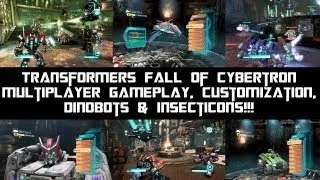 Transformers Fall of Cybertron - Multiplayer Gameplay, Customization, Dinobots & Insecticons DLC!