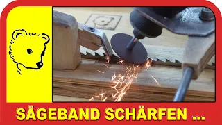 Ein Sägeband schärfen / Sharpen a saw band