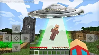 ЭТО НЛО НАПАЛО НА ДЕРЕВНЮ ЖИТЕЛЕЙ В МАЙНКРАФТ ПЕ | Компот Minecraft