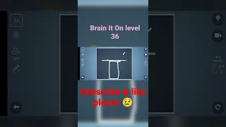 Brain It On Physics Puzzles level 36 #brainiton #shorts #gameplay