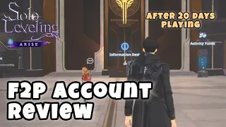 Solo Leveling Arise - My F2P Account Review !