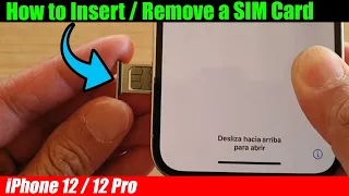 iPhone 12/12 Pro: How to Insert/Remove a SIM Card