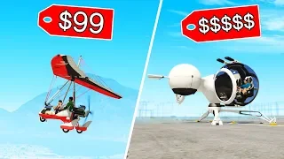 GTA 5 - $99 PLANE vs $160,000,000 PLANE!