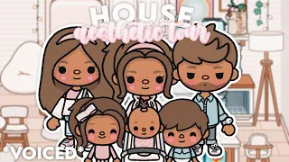 Aesthetic Spring House Tour! *BIG FAMILY* 🏡 || *With Voices* || Toca Life World 🌎