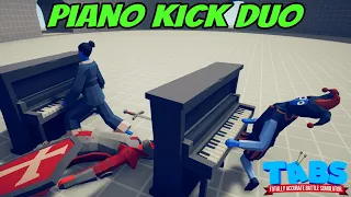 🎹Piano Kick Duo! Taekwondo & Jester vs EVERY FACTION - Totally Accurate Battle Simulator TABS Mod