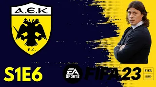 🔴 ΔΙΝΟΥΜΕ ΜΑΧΕΣ! FIFA 23 AEK ATHENS CAREER MODE S1E6 |Livestream