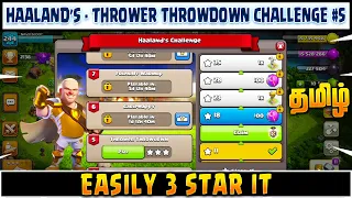 Easily 3 Star Haaland's Challenge #5 - Thrower Throwdown | Clash of Clans (Tamil)