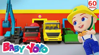 The Colors Song (Construction Vehicles) + more nursery rhymes & Kids songs - Baby yoyo