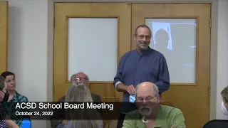 ACSD Board Meeting 10/24/22