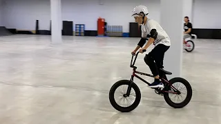 Первая тренировка на bmx💪