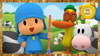 🐮 POCOYO AND NINA - Let's play on the farm [93 min] | ANIMATED CARTOON for Children | FULL episodes