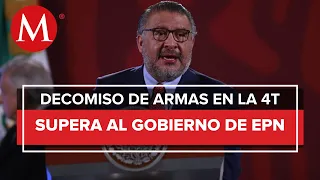En lo que va del Gobierno de AMLO se han asegurado 97.9% más armas cortas: Horacio Duarte