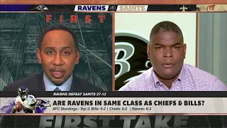 Are the Ravens in the same class as Chiefs and Bills? Stephen A. says YES! 🤝 | First Take