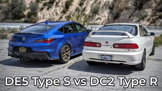 1998 Acura Integra Type R vs 2024 Acura Integra Type S - Head to Head Review!